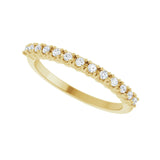4 ct tw Heart Lab Grown Anniversary Band in 14K White Gold - view 5