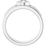 The Knox — Accented Wedding Band - view 2
