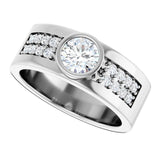 The Knox — Accented Wedding Band - view 5