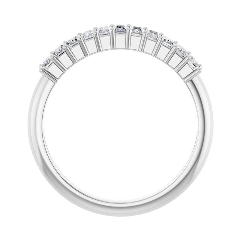 1/2 ct tw Diamond Lab Grown Anniversary Band in 14K White Gold... - view 2