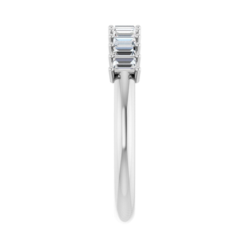 1/2 ct tw Diamond Lab Grown Anniversary Band in 14K White Gold... - view 4