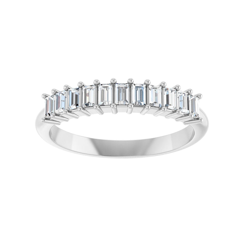 1/2 ct tw Diamond Lab Grown Anniversary Band in 14K White Gold... - view 3