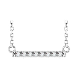 6 ct tw Solitaire Lab Grown Diamond Necklace in 14K White Gold (1...