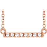 The Lepus — Diamond Necklace - Rose