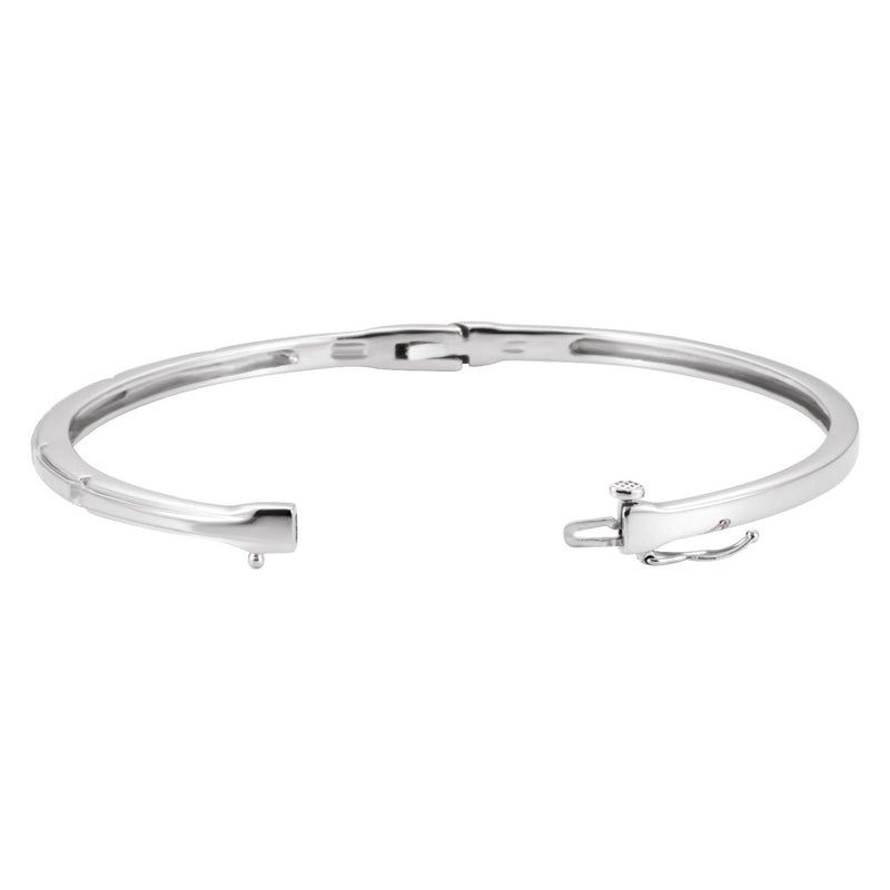 7" Lab Grown Diamond Accented Bracelet in 14K White Gold (1/4 ct ... - view 2
