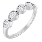 The Piper — Five-Stone Bezel Anniversary Band