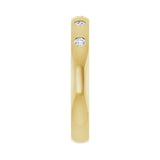 2 ct tw Five-Stone Gypsy-Set Lab Grown Anniversary Band in 14K Wh... - view 4
