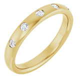 The Padua — Five-Stone Gypsy-Set Anniversary Band - Yellow