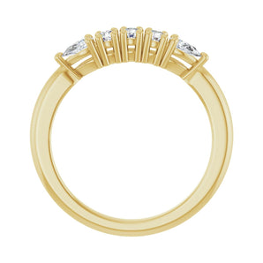 1 ct tw Diamond Lab Grown Anniversary Band in 14K White Gold... - view 2