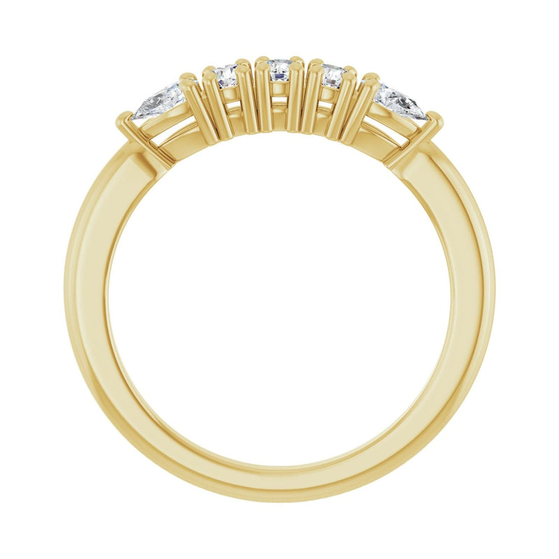 1 ct tw Diamond Lab Grown Anniversary Band in 14K White Gold... - view 2