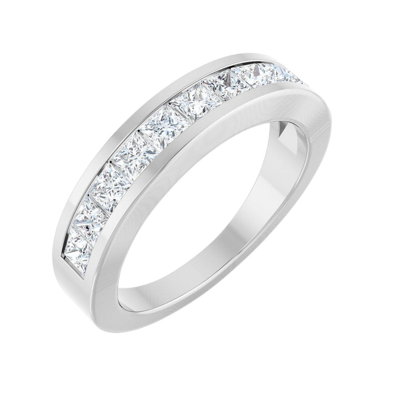 1 ct tw Channel-Set Lab Grown Anniversary Band in 14K White Gold...