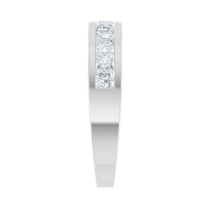 1 ct tw Channel-Set Lab Grown Anniversary Band in 14K White Gold... - view 4