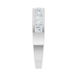 1 ct tw Channel-Set Lab Grown Anniversary Band in 14K White Gold... - view 4