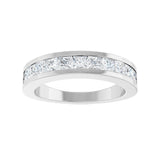 1 ct tw Channel-Set Lab Grown Anniversary Band in 14K White Gold... - view 3