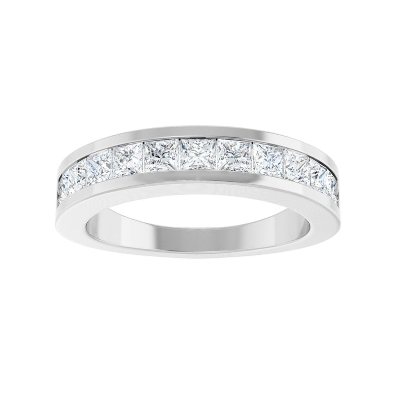1 ct tw Channel-Set Lab Grown Anniversary Band in 14K White Gold... - view 3