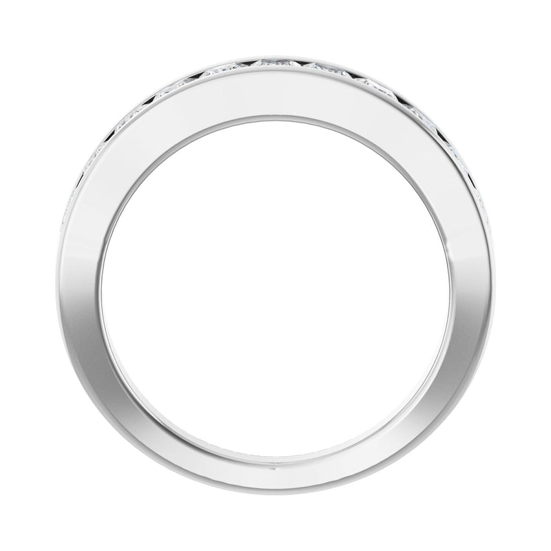 1 ct tw Channel-Set Lab Grown Anniversary Band in 14K White Gold... - view 2
