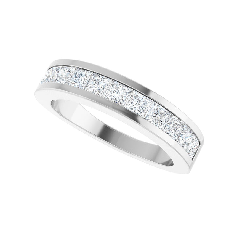 1 ct tw Channel-Set Lab Grown Anniversary Band in 14K White Gold... - view 5