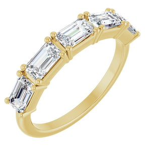 The Marielle — Five-Stone Anniversary Band - Yellow
