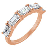 The Marielle — Five-Stone Anniversary Band - Rose