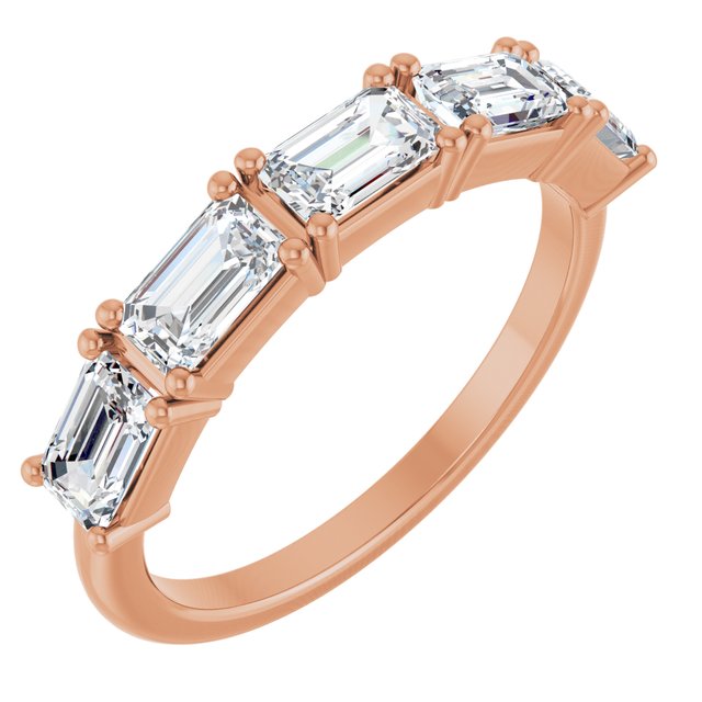 The Marielle — Five-Stone Anniversary Band - Rose