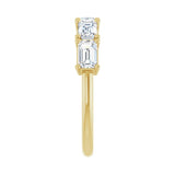 1 3/4 ct tw Five-Stone Lab Grown Anniversary Band in 14K White Go... - view 4