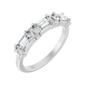 1 1/2 ct tw Diamond Lab Grown Anniversary Band in 14K White Gold...