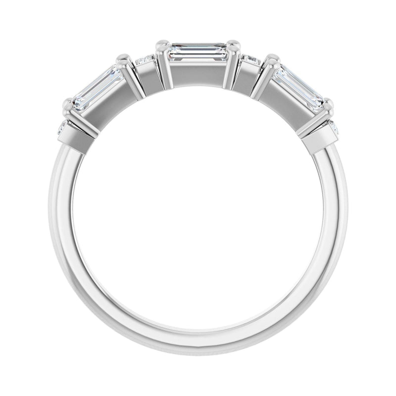 1 1/2 ct tw Diamond Lab Grown Anniversary Band in 14K White Gold... - view 2