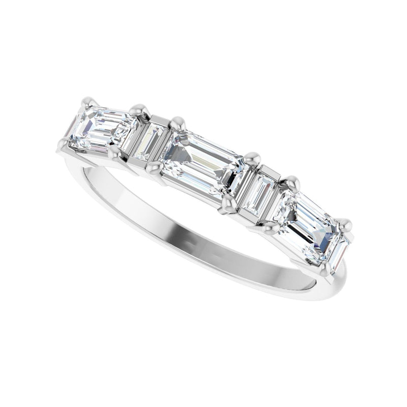 1 1/2 ct tw Diamond Lab Grown Anniversary Band in 14K White Gold... - view 5