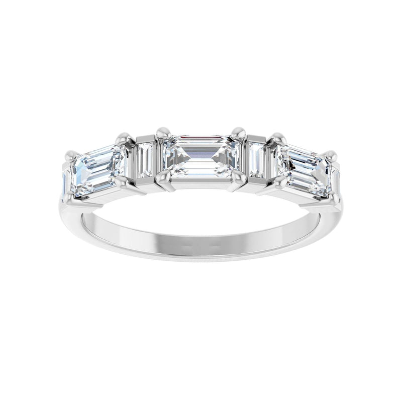 1 1/2 ct tw Diamond Lab Grown Anniversary Band in 14K White Gold... - view 3