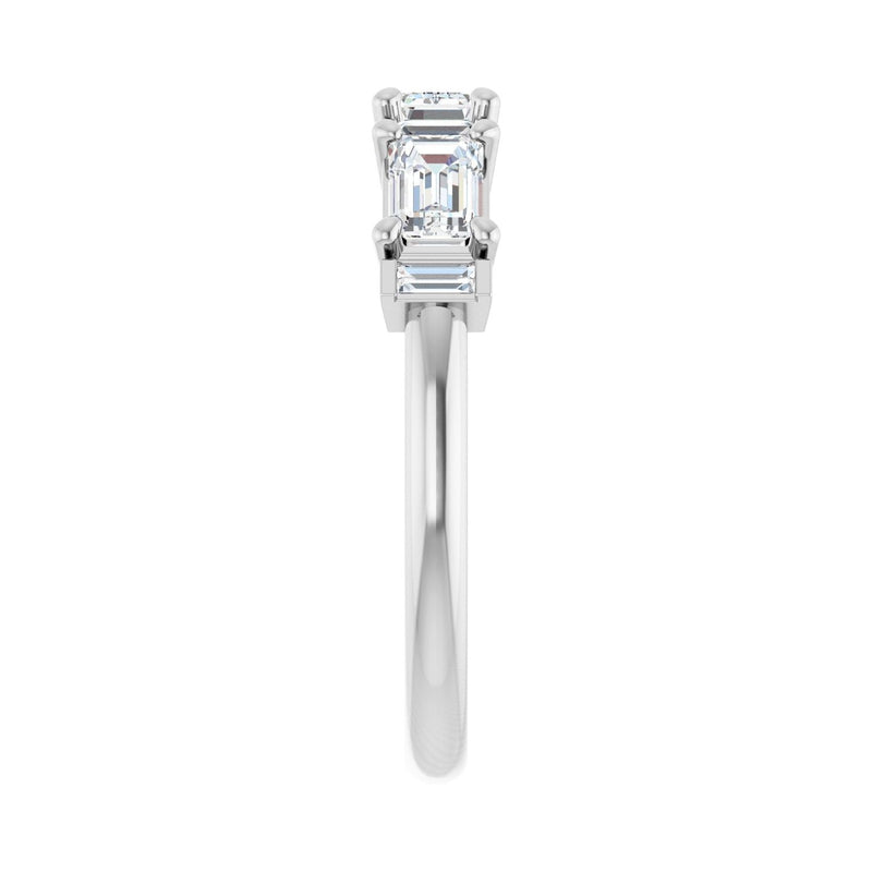 1 1/2 ct tw Diamond Lab Grown Anniversary Band in 14K White Gold... - view 4