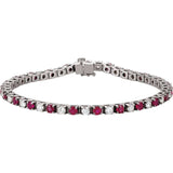 The Siena — Line Diamond Bracelet - Yellow