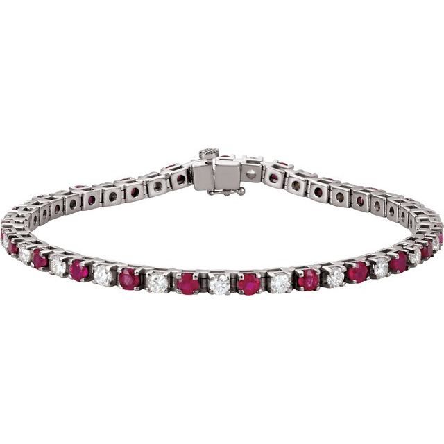 The Siena — Line Diamond Bracelet - Yellow