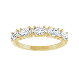 1 1/4 ct tw Five-Stone Lab Grown Anniversary Band in 14K White Go... - view 3