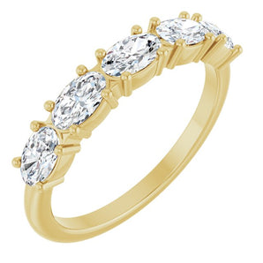 The Ione — Five-Stone Anniversary Band - Yellow