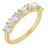 The Ione — Five-Stone Anniversary Band - Yellow