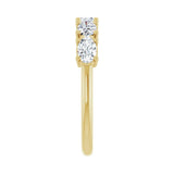 1 1/4 ct tw Five-Stone Lab Grown Anniversary Band in 14K White Go... - view 4