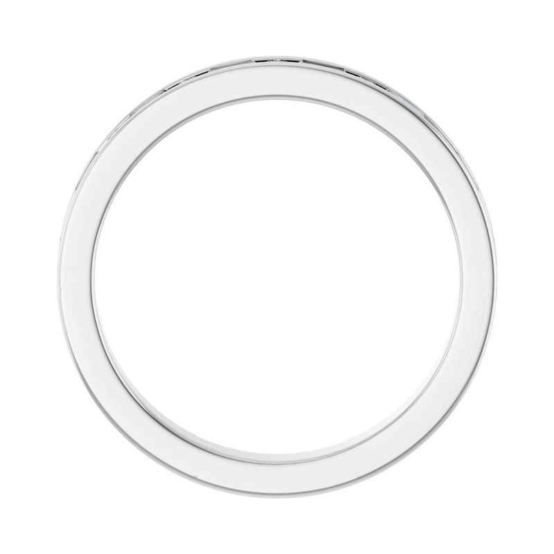 1/3 ct tw Channel-Set Lab Grown Anniversary Band in 14K White Gol... - view 2
