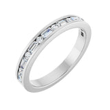 1/3 ct tw Channel-Set Lab Grown Anniversary Band in 14K White Gol...