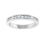 1/3 ct tw Channel-Set Lab Grown Anniversary Band in 14K White Gol... - view 3