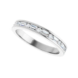 1/3 ct tw Channel-Set Lab Grown Anniversary Band in 14K White Gol... - view 5