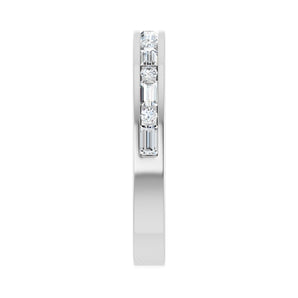 1/3 ct tw Channel-Set Lab Grown Anniversary Band in 14K White Gol... - view 4