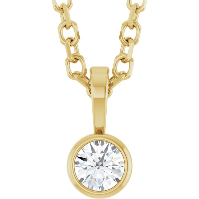 The Viva — Diamond Necklace - Yellow