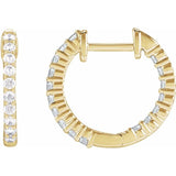 The Quincy — Round Hoop Earrings - Yellow