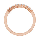 1 ct tw Diamond Lab Grown Anniversary Band in 14K White Gold - view 2