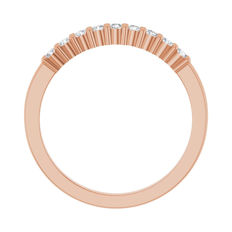 1 ct tw Diamond Lab Grown Anniversary Band in 14K White Gold - view 2