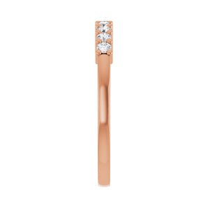 1 ct tw Diamond Lab Grown Anniversary Band in 14K White Gold - view 4