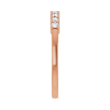 1 ct tw Diamond Lab Grown Anniversary Band in 14K White Gold - view 4