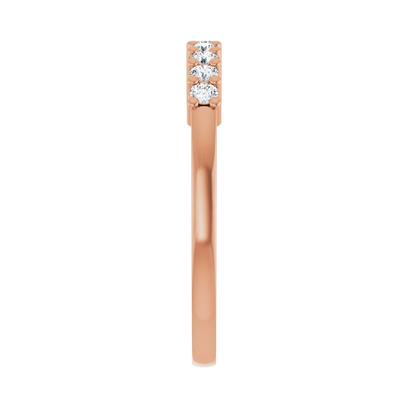 1 ct tw Diamond Lab Grown Anniversary Band in 14K White Gold - view 4