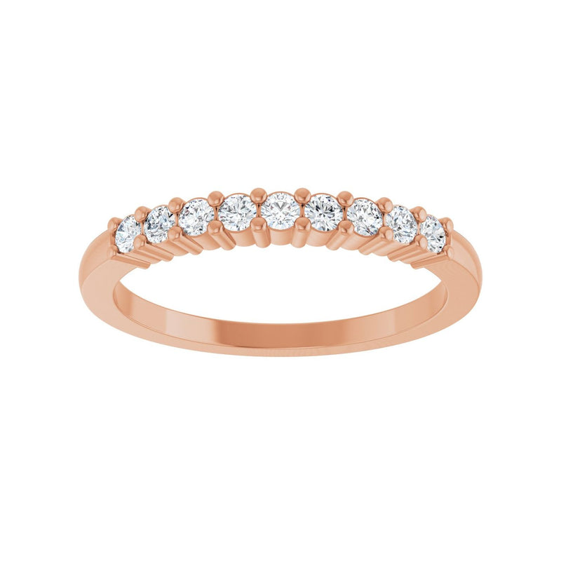 1 ct tw Diamond Lab Grown Anniversary Band in 14K White Gold - view 3