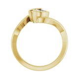 1 ct Round Lab Grown Diamond Solitaire Engagement Ring in 14K Whi... - view 2